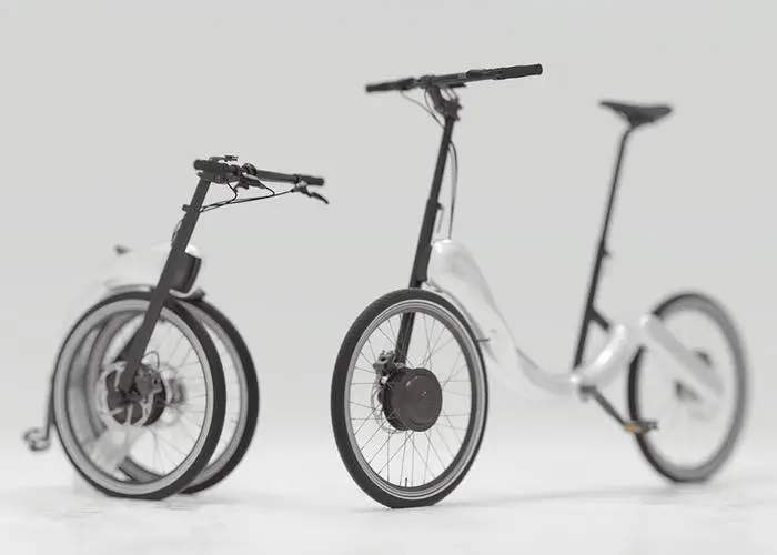 It can be folded up in four steps, and carted along on its two 20-inch wheels once folded