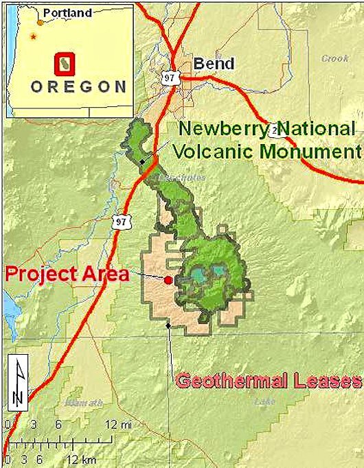 The Newberry EGS demonstration project is located near the boundaries of the Newberry National Volcanic Monument