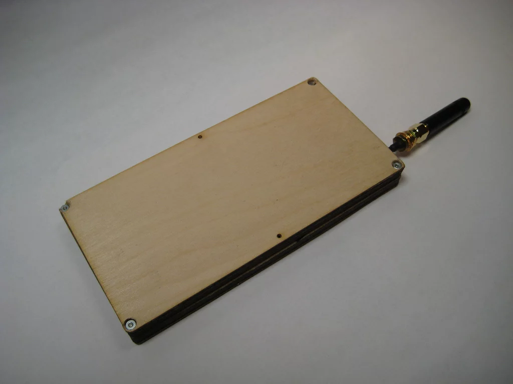 The rear of the prototype (Photo: David Mellis)