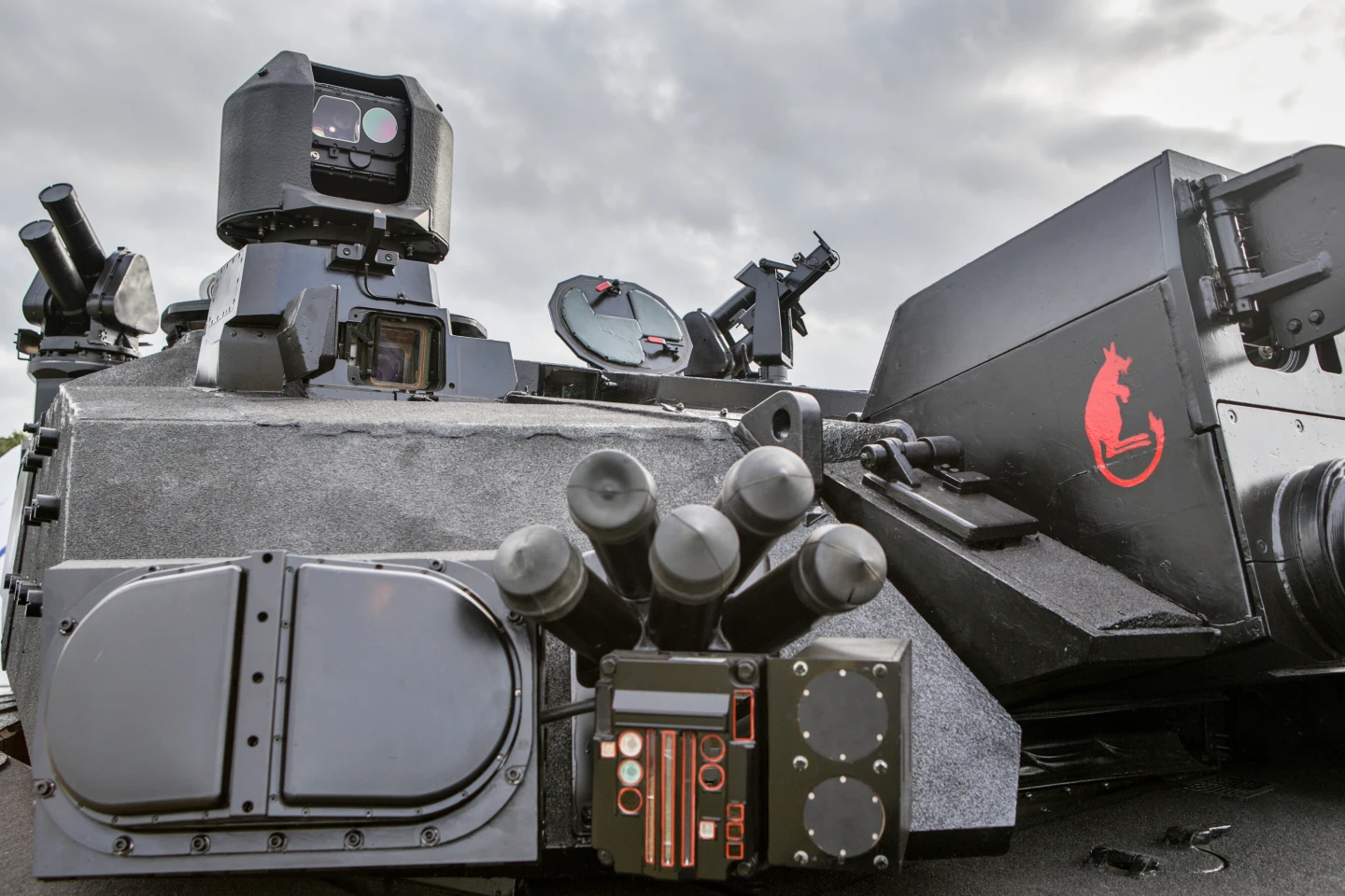 Black Night showing the active defense system