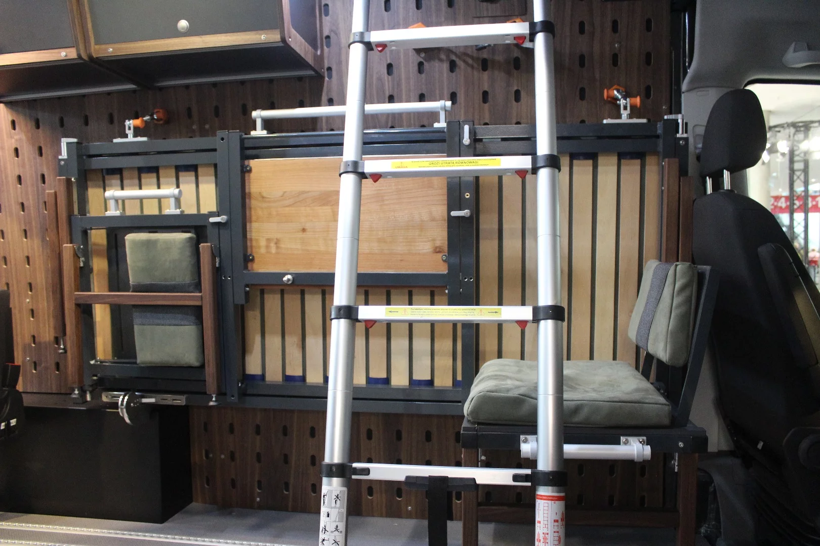 The Mountain 4x4 includes the foldaway B&B unit with integrated table, chairs and bed