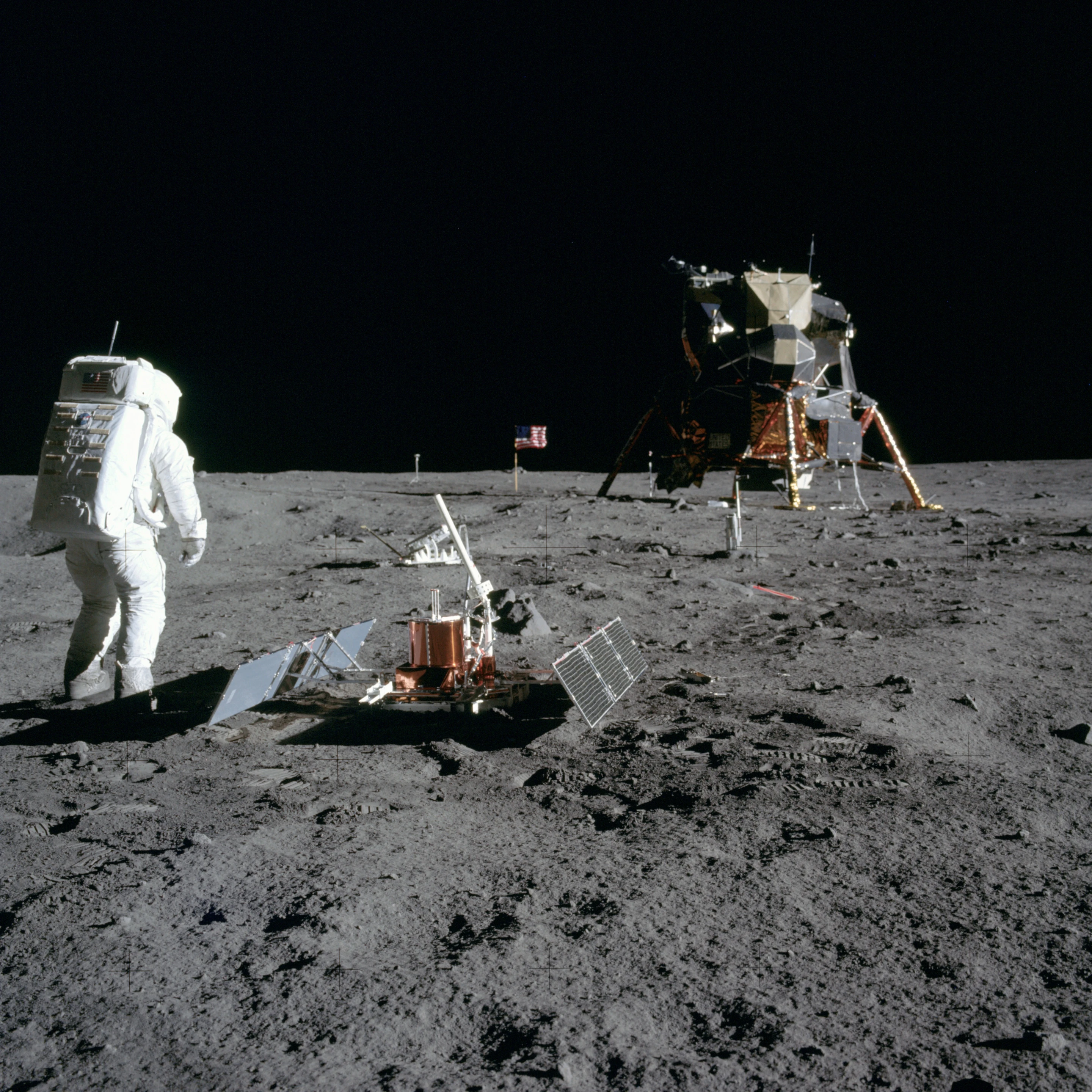 The NASA guidelines are intended to protect historic US landing sites, such as Apollo 11's (Image: NASA)