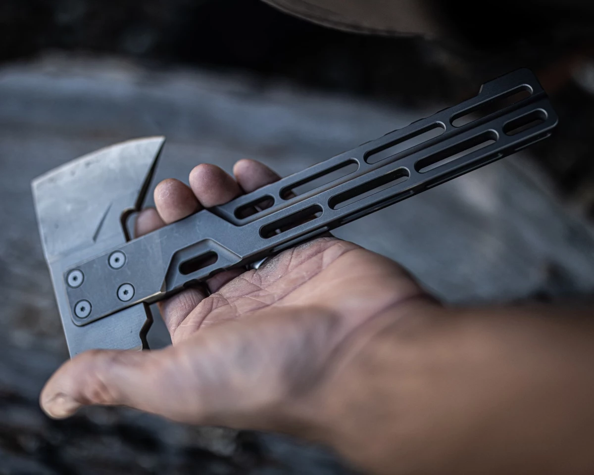 Exceed spent three years working on the Hyzer to develop a lightweight, high-performance hatchet with rugged durability