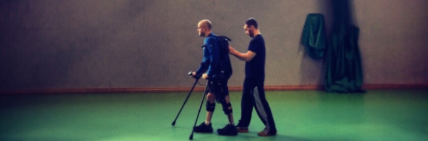 Using a commercial robotic device manufactured by Ekso Bionics for the trial, the system also captures and records data to ascertain how much the participant is voluntarily urging their limbs to move