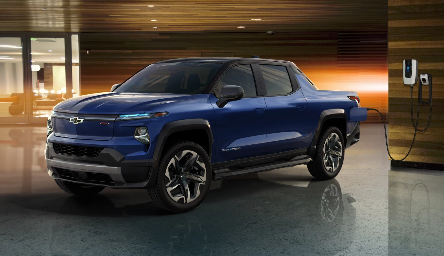 The 2024 Silverado EV offers home charging and DC fast-charging capabilities