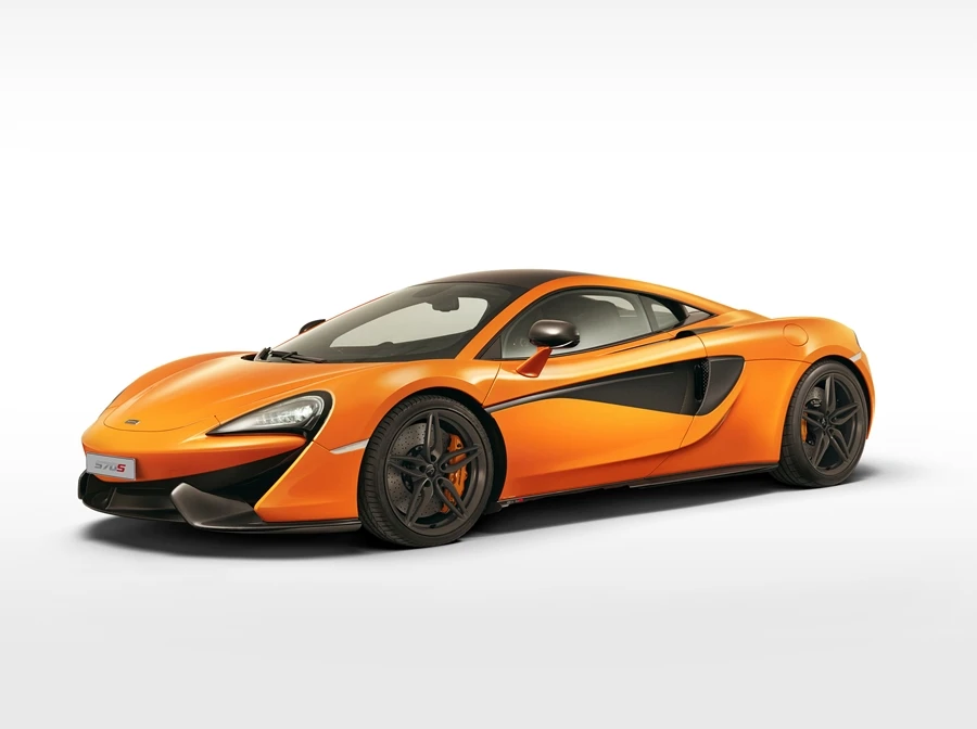 The McLaren 570S Coupé is designed to direct air to its side intakes