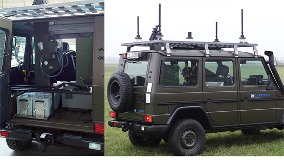 The Vehicle Protection Jammer is designed to block radio signals being transmitted to roadside bombs
