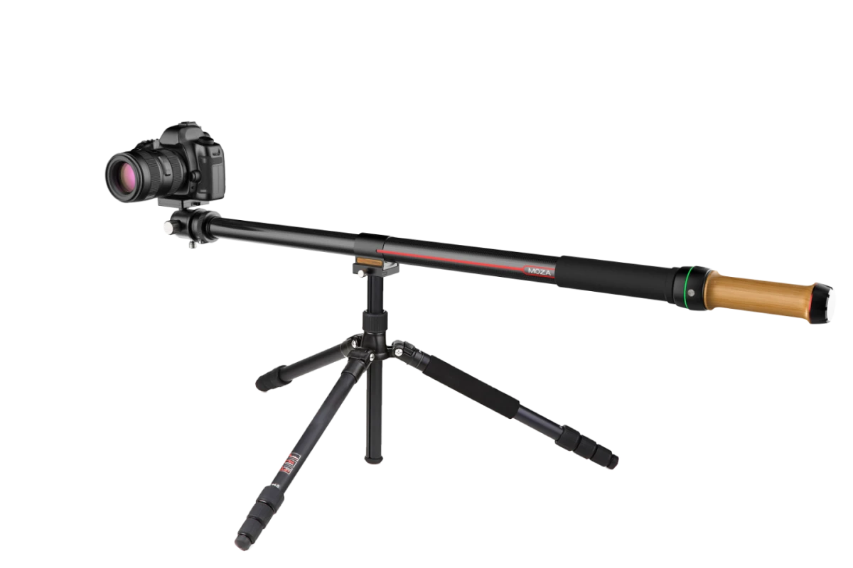 The Slypod takes the form and function of a monopod, and adds in the functionality of a short motorized camera slider