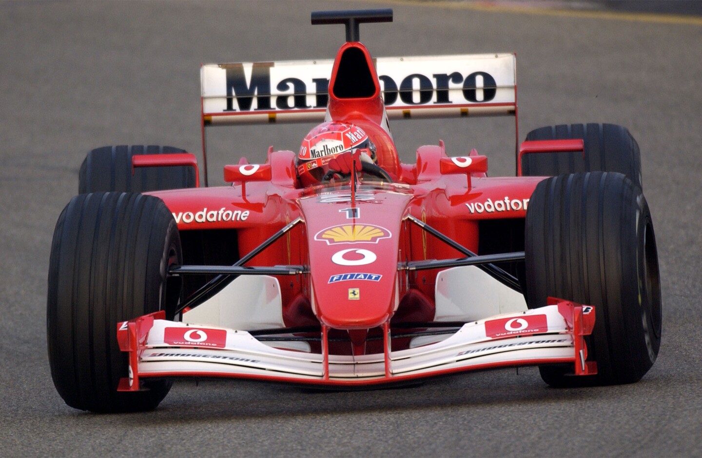 If you can't afford an F1 car, there could me no more iconic trophy from Michael Schumacher's glory days with Ferrari than a helmet that was worn to two Grand Prix wins, one of them in Monaco no less.