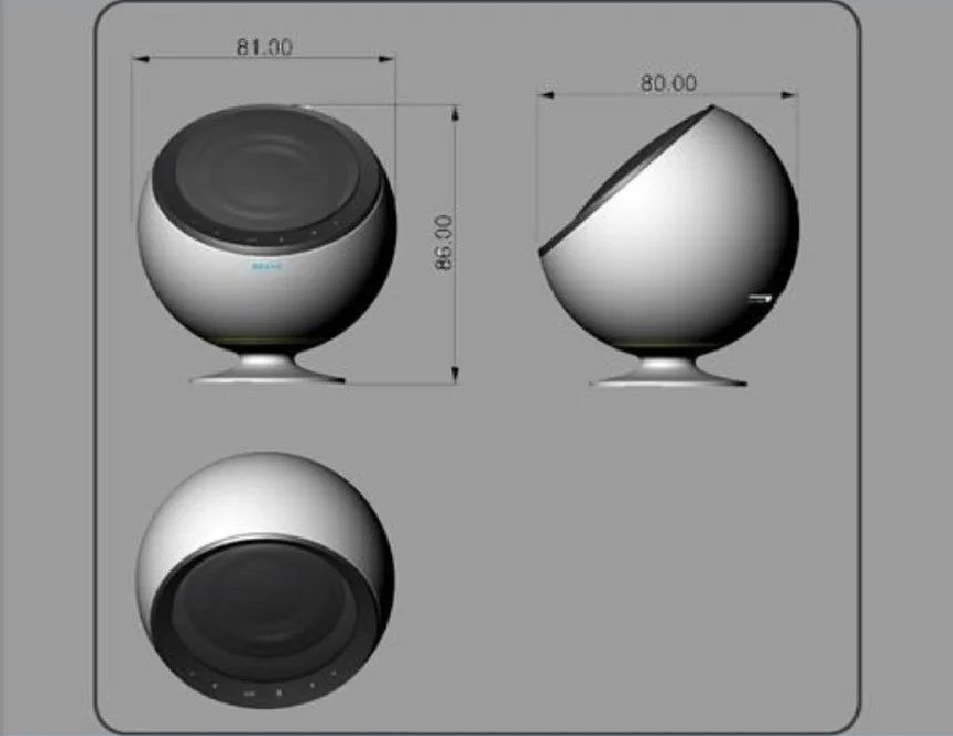 CAD views of the final design