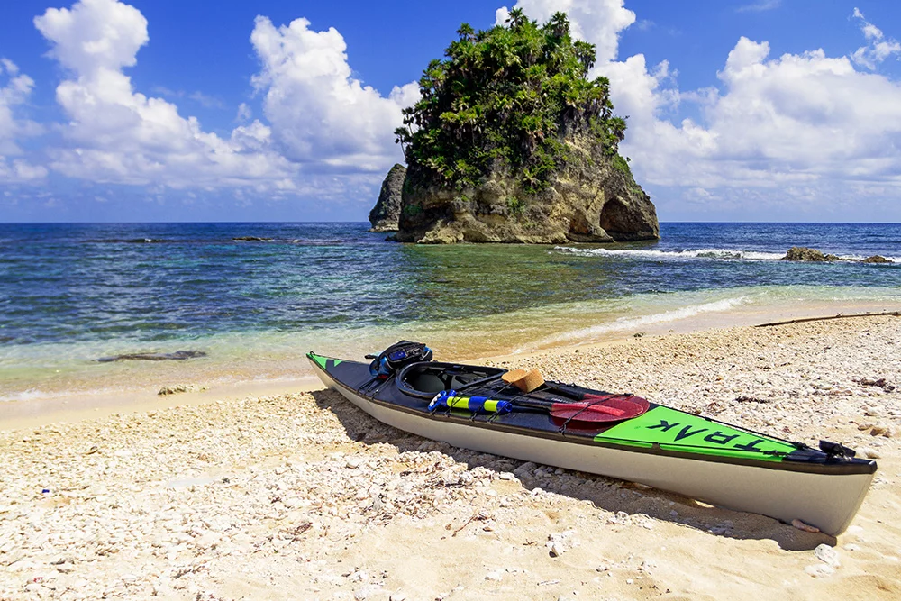 The new Trak weighs 42 lb and measures 16 feet