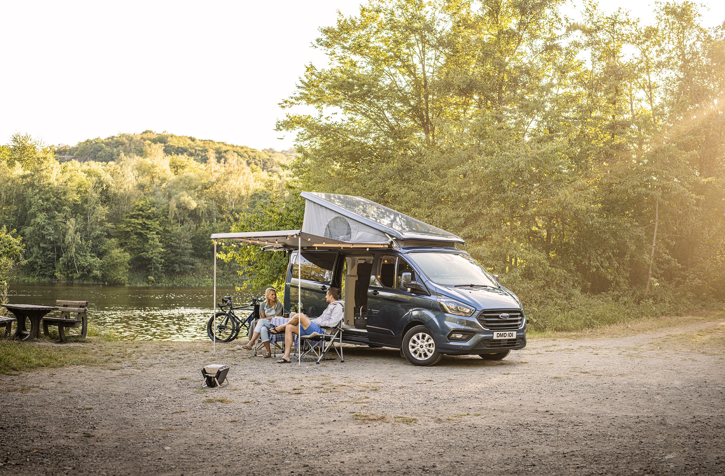 The new Nugget Plus is perfect for couples or families who want a compact camper van with indoor toilet room