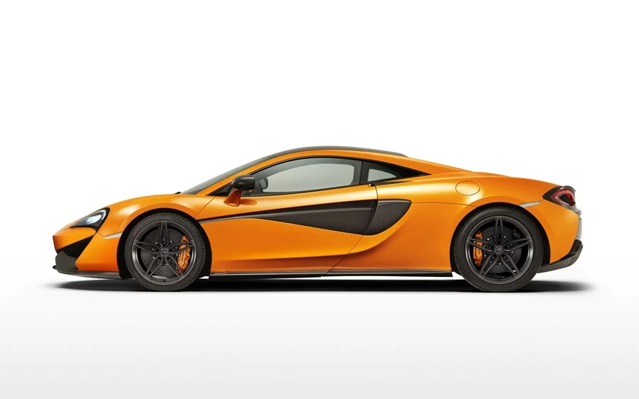 The McLaren 570S Coupé is designed to maximize aerodynamic benefit