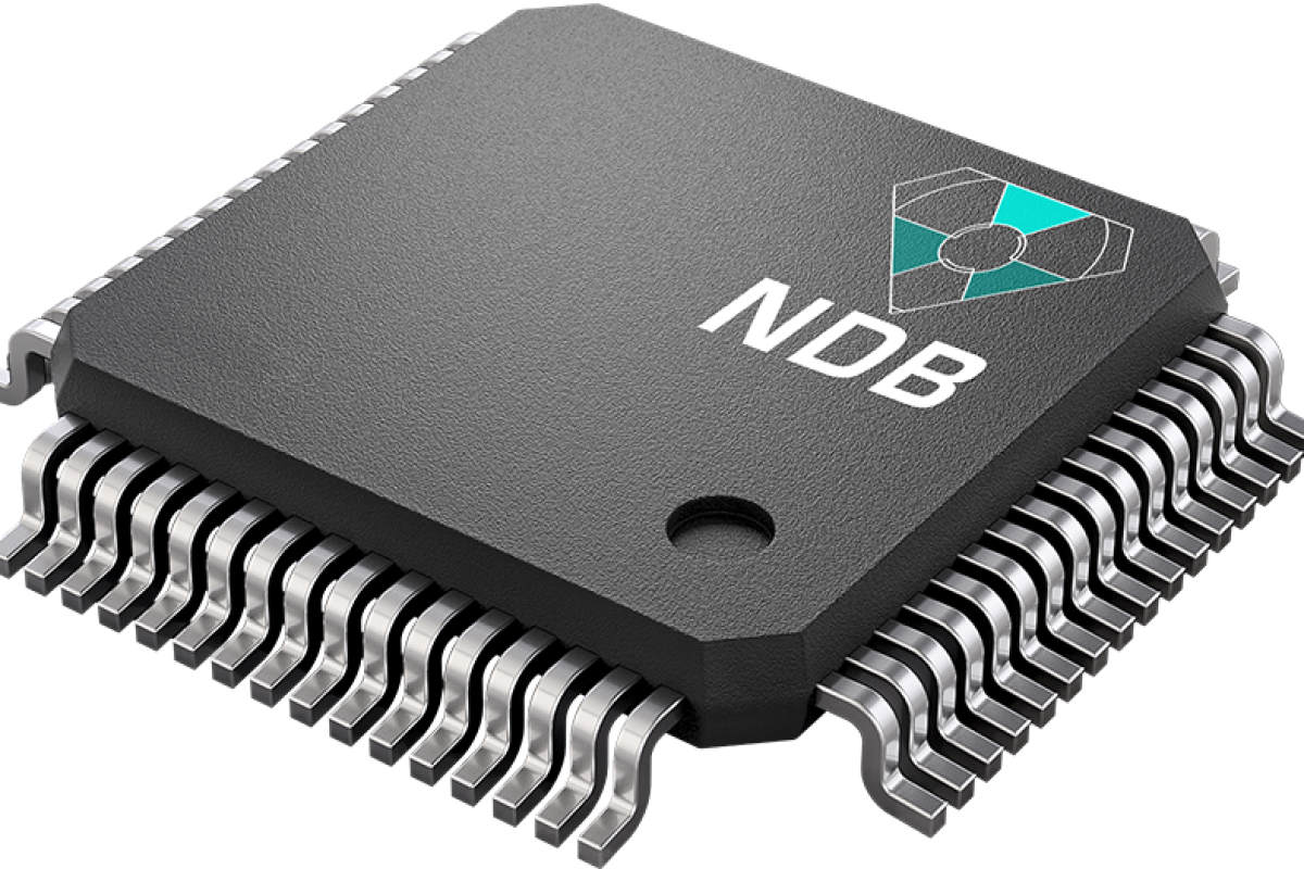 NDB makes remarkable claims about its self-charging nano-diamond battery, here seen mocked up as a circuit board component