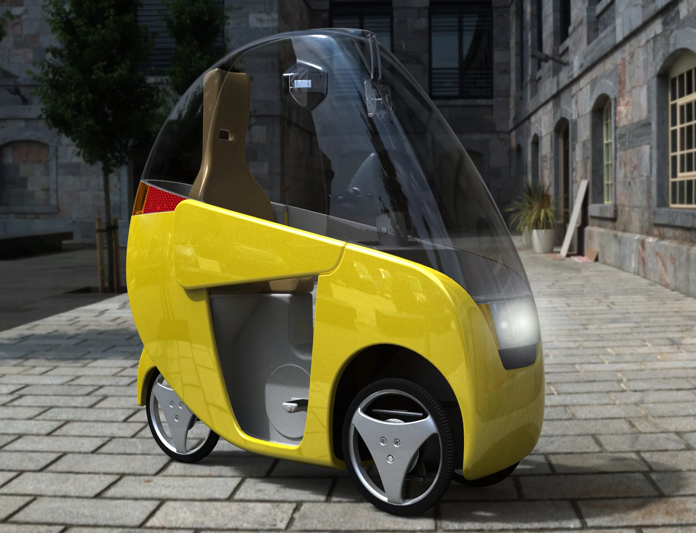 EMCycles electric bike shows another application of Tegris in the form of its lightweight body panels.