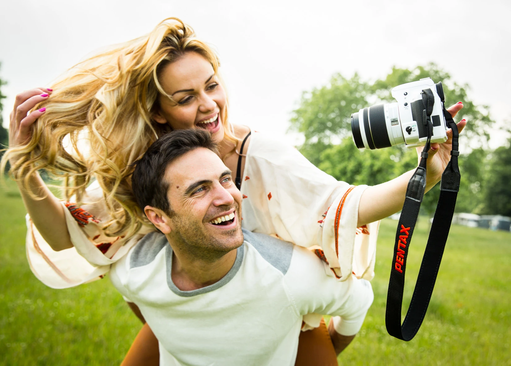 There's a proprietary in-body shake reduction system that's compatible with most legacy and new Pentax lenses