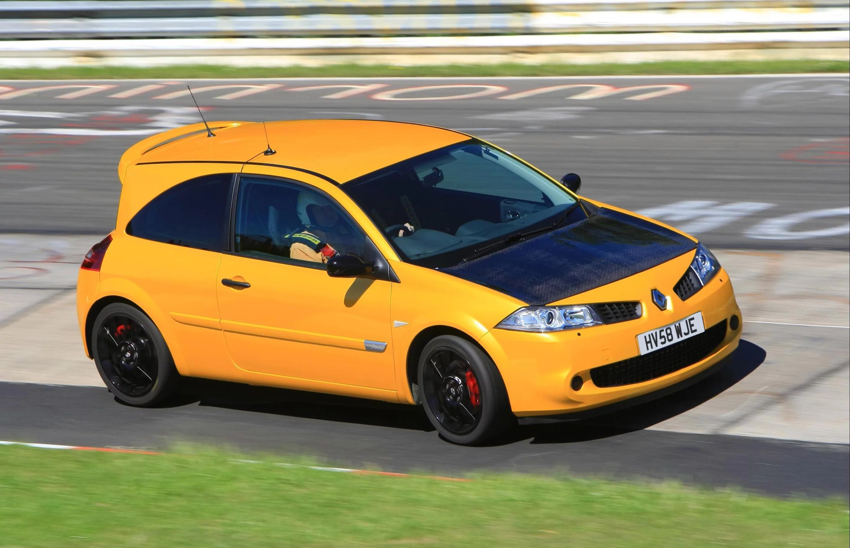 Renault Sport established the inaugural lap record (8:17) for a front-wheel drive production car at the Nordschleife in June, 2008 using a 265 hp Renault Sport Mégane R26.R also driven by Laurent Hurgon.