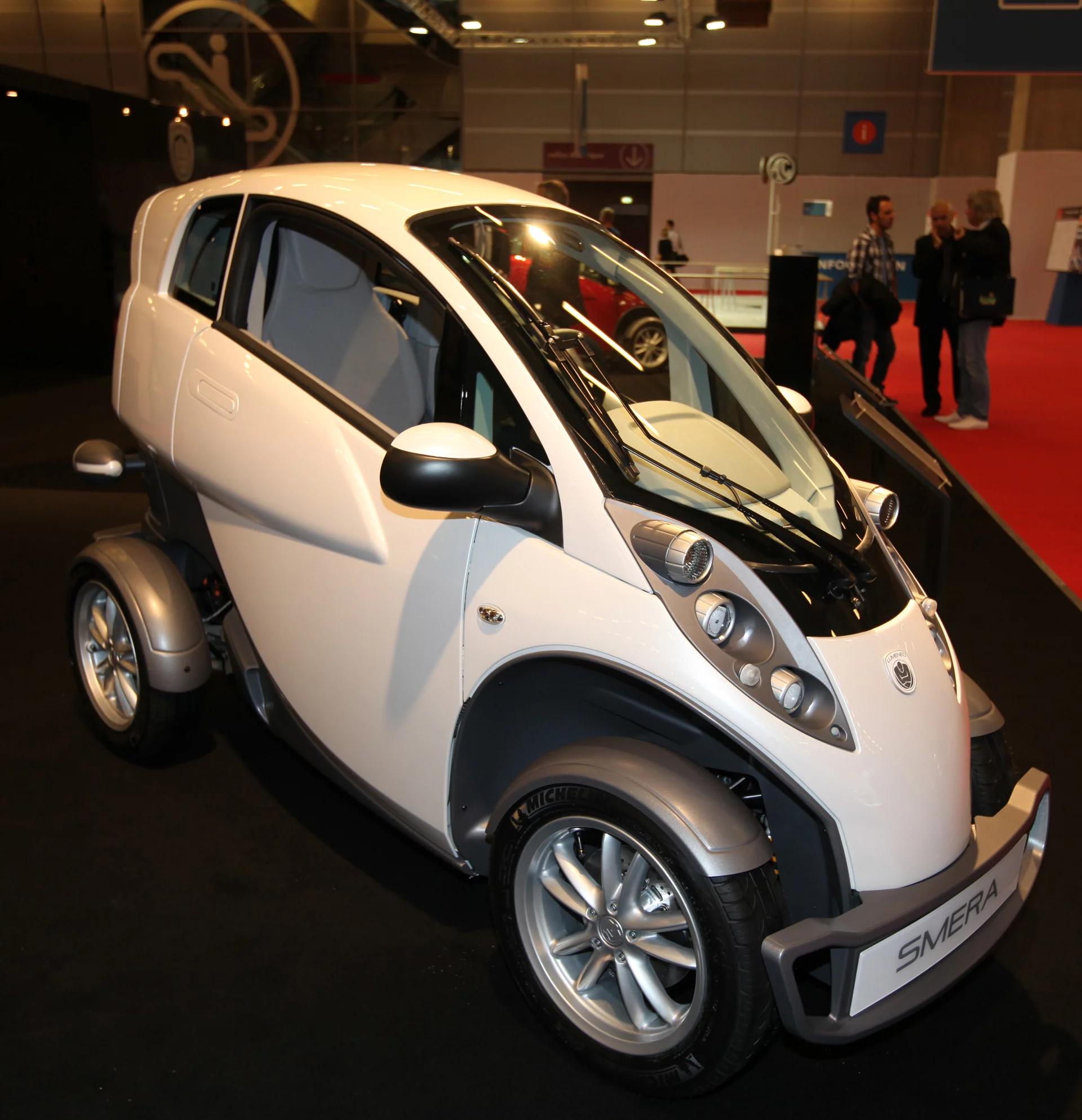 Lumeneo's Smera is now on the market - pictured here at the Paris Auto Show 2010