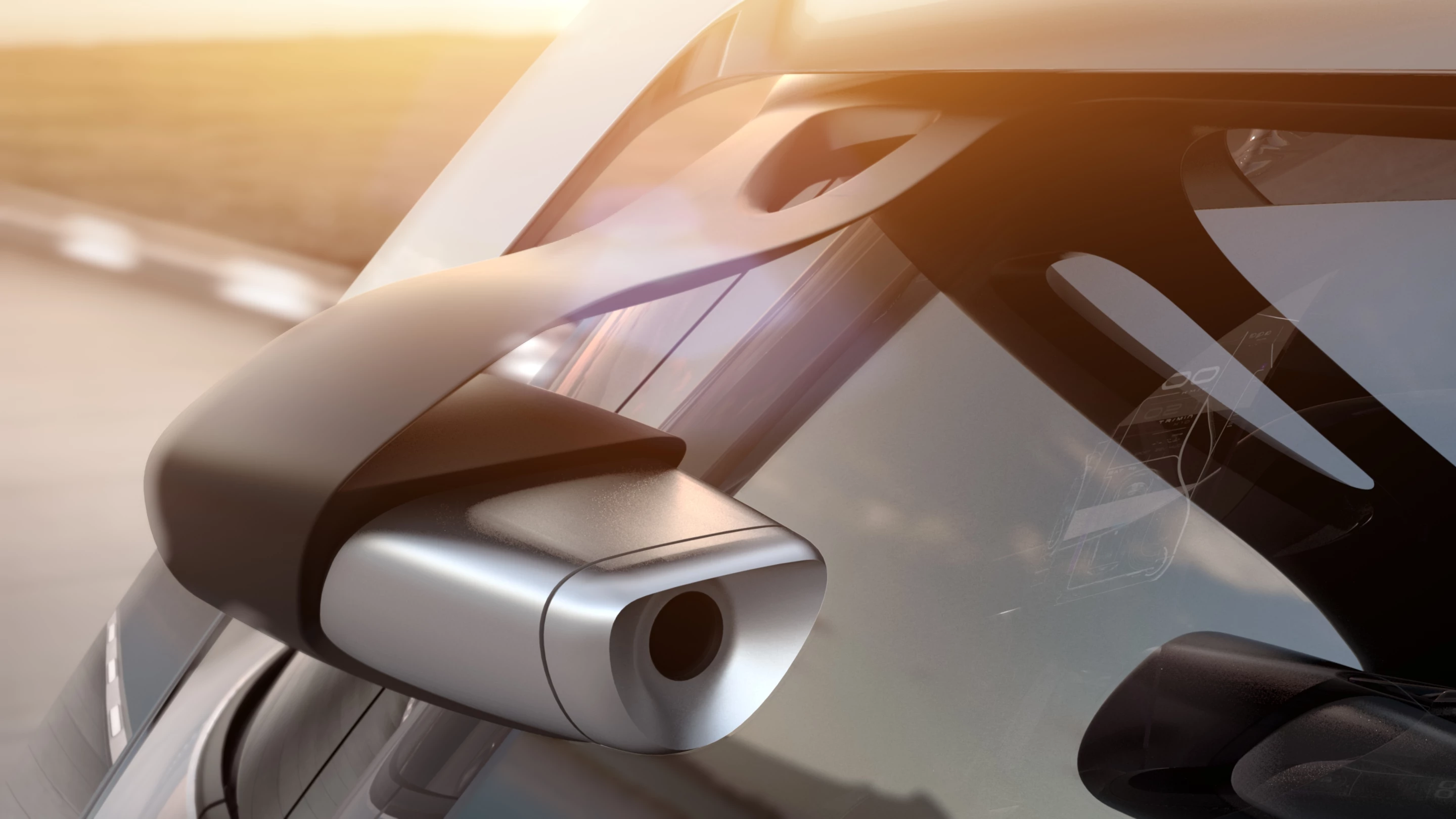 The Citroen Tubik uses digital cameras