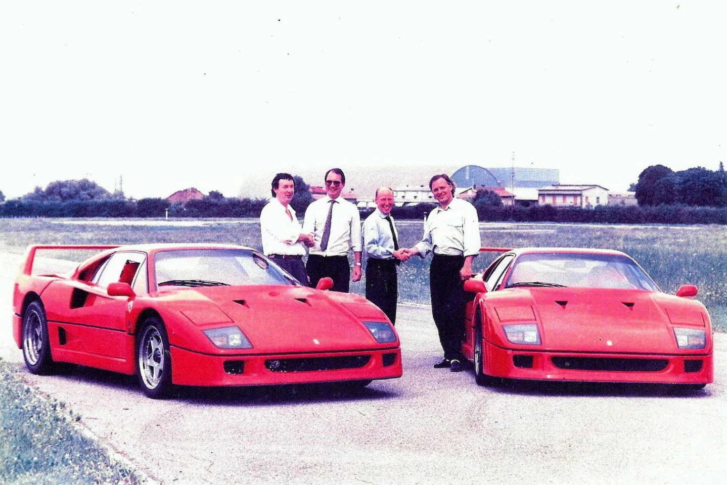 Most people with petroleum running in their veins have by now heard of Pink Floyd drummer Nick Mason and his love of all things automotive, but a perhaps lesser known aspect of the famous musical group is that the voice/lead guitar David Gilmour is similarly afflicted. That's Mason and Gilmour above, picking up a pair of F40s from Maranello in July 1988 while they were concluding Pink Floyd's Momentary Lapse of Reason tour. The pair then drove back to London in them. The pair even produced a documentary on the infamous Carrera Panamericana a few years back. Gilmour's F40 was expected to sell for well north of $1 million at Goodwood but ... didn't. Auction description