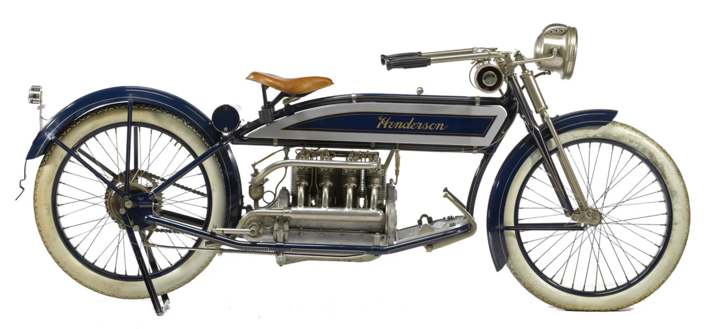 This 1913 Henderson Four sold for US$ 57,500 at Bonhams 2012 Quail Lodge Sale (Pebble Beach)