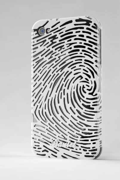 iPhone 4/S Fingerprint case, based on a real human fingerprint