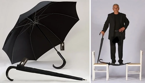 The Unbreakable Umbrella can withstand the weight of an adult male