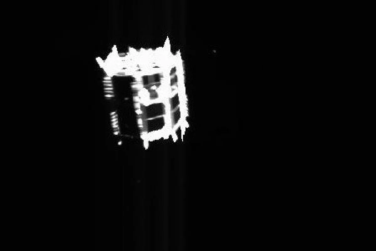 The Minerva-II2 rover soon after separating from the Hayabusa 2 spacecraft