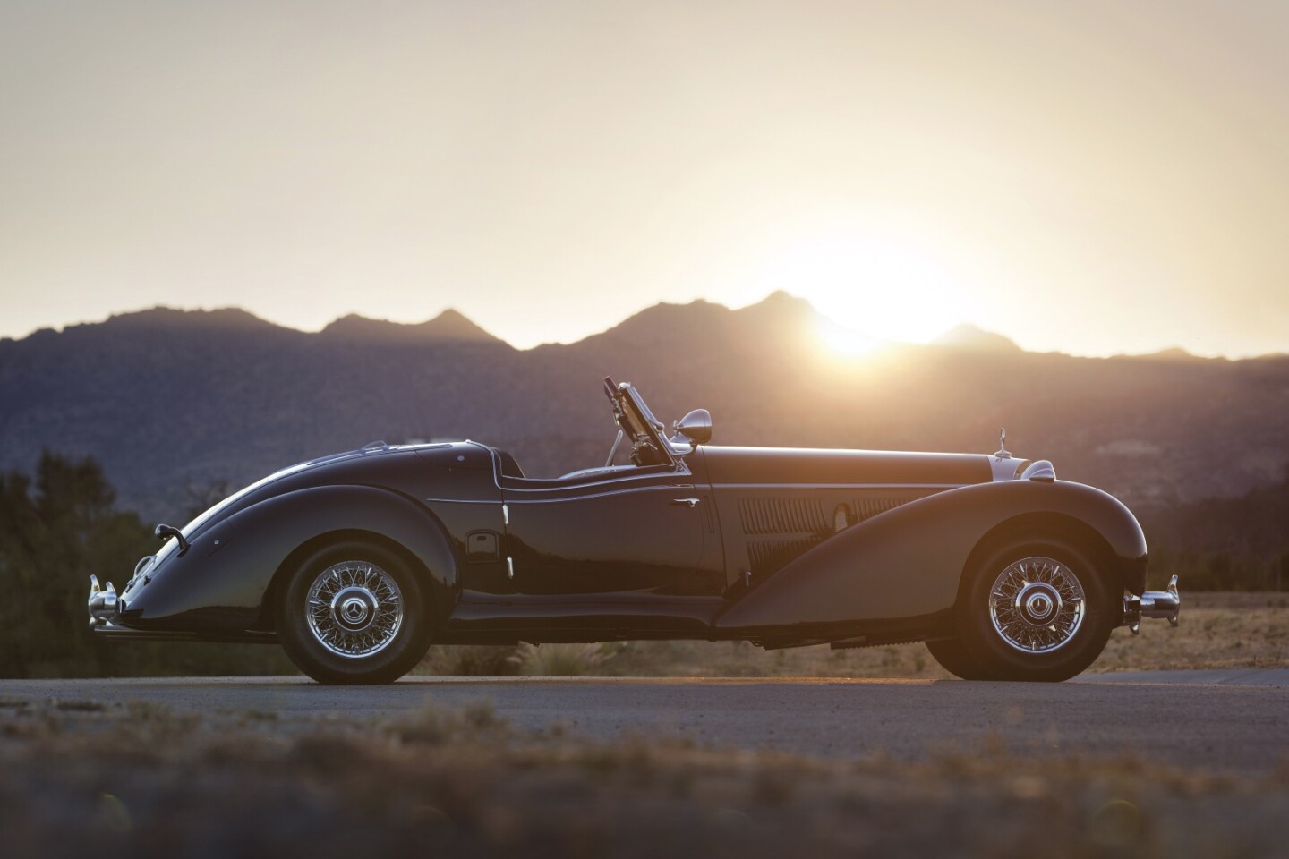 The 540 K Special Roadster is among the most instantly recognizable, valuable, and desirable of all automobiles built during the Classic Era, and acquiring one is an instant mark of discerning taste and prestige for any collector. It is, quite simply, the ultimate bragging right. This particular Roadster is even more spezial - it's a one-off.