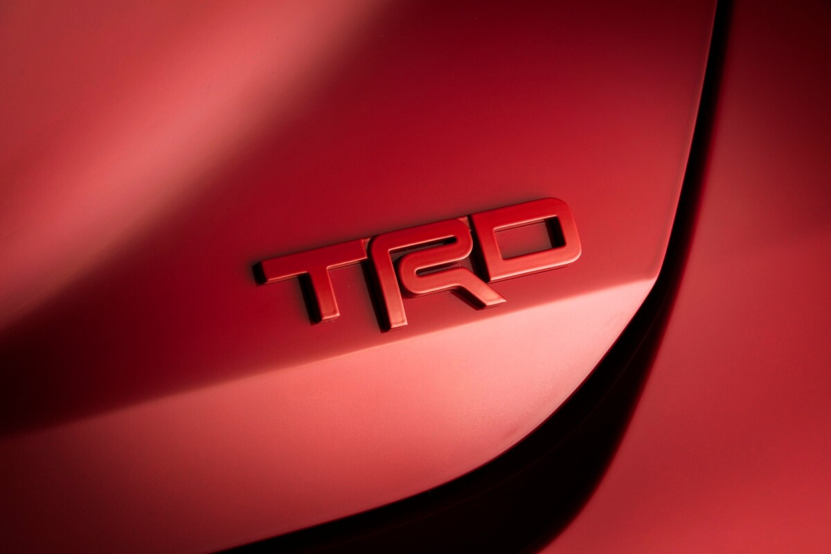 The understated TRD logo is meant to lower the visibility profile of the sport-themed models