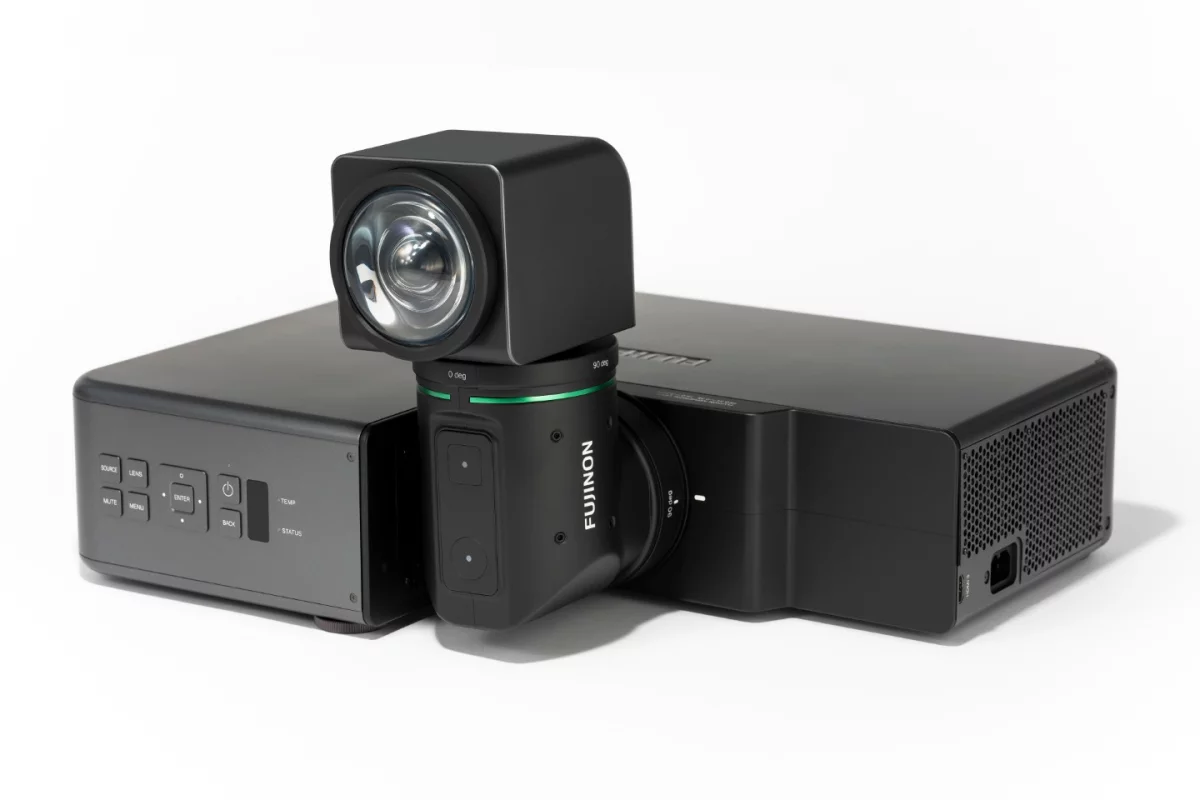 There’s no official name, nor pricing details for Fujifilm's rotating projector just yet
