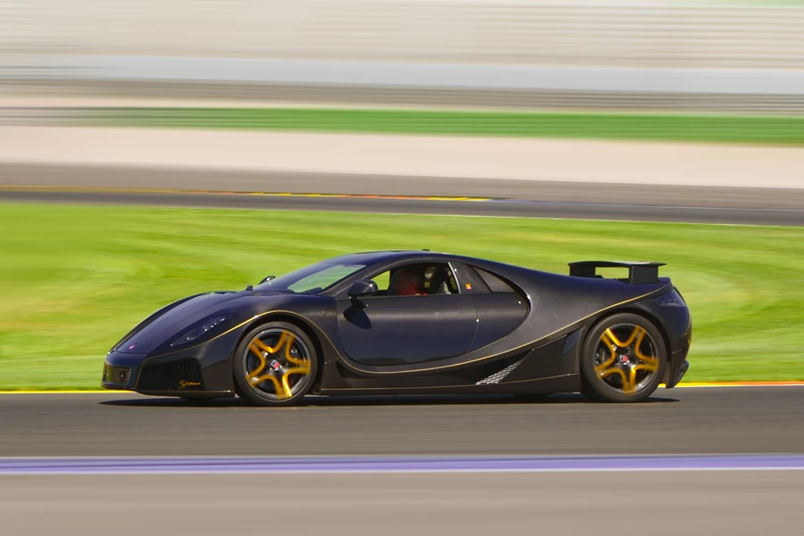 The GTA Spano on track