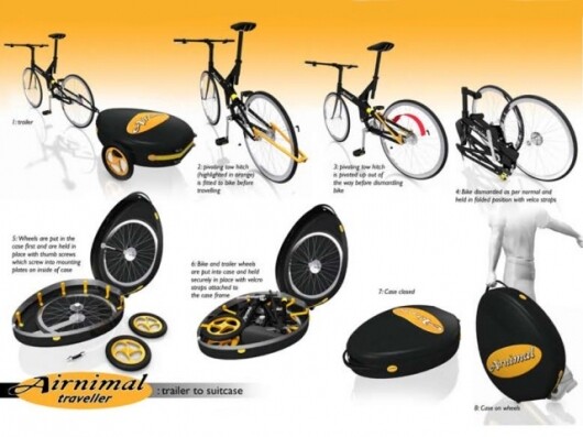 The Airnimal bike trailer is ingenious.
