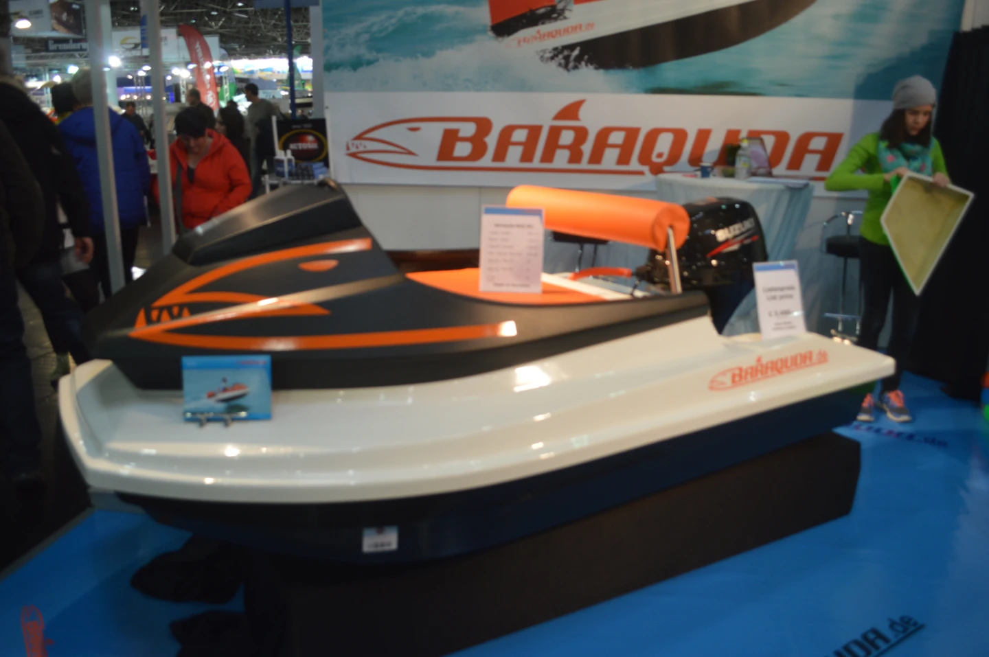 The Baraquda PWC-like boat with outboard engine