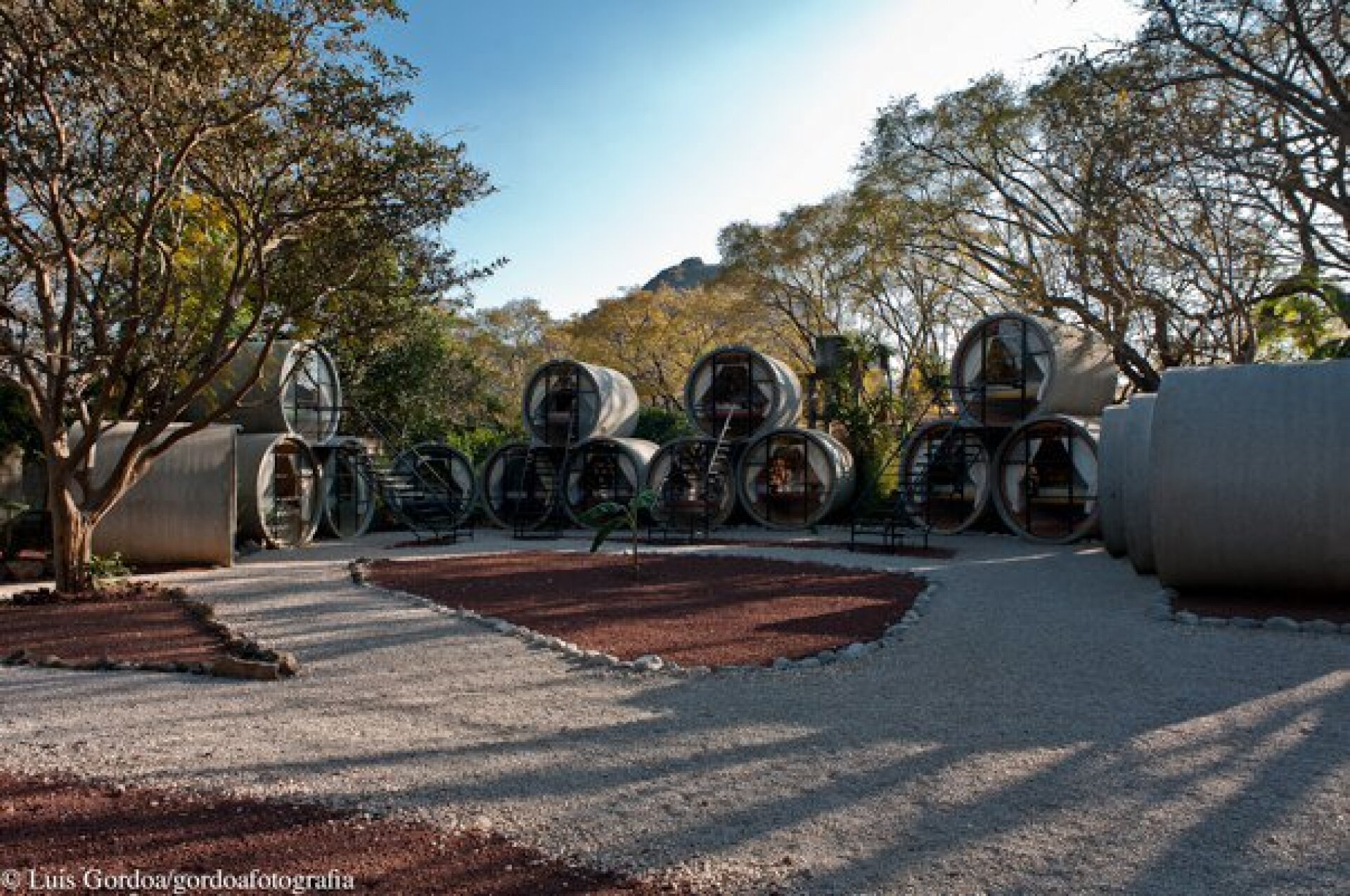 Mexico's recycled concrete tube hotel