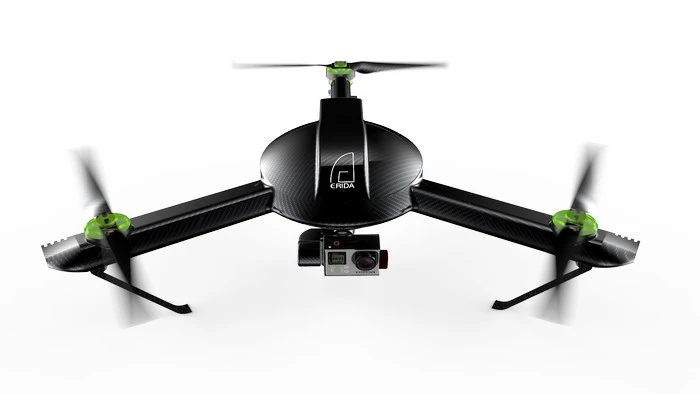 Erida is a tricopter, unlike competing quadcopters
