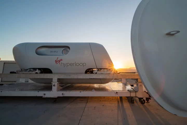 The capsule used for the hyperloop's first passenger tests is a new prototype called the XP-2, which had been adapted to comfortably carry two humans
