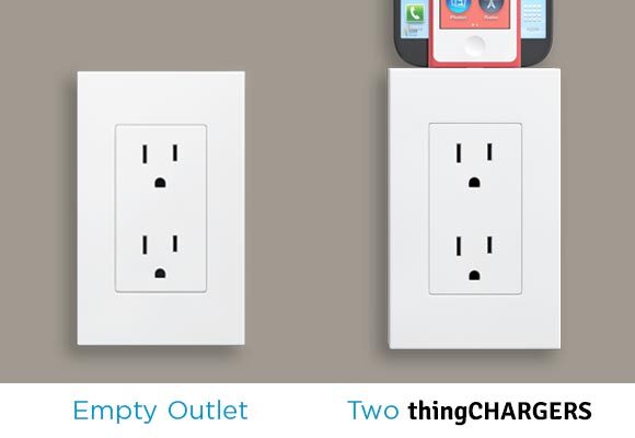 thingCHARGERs can be stocked for charging multiple devices