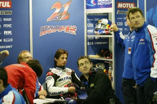 If he didn't have bad luck, he wouldn't have any! Suzuki's John Hopkins seems to be caught in a whirlwind of misfortune that dogs him every time he might begin to show his speed with a result.