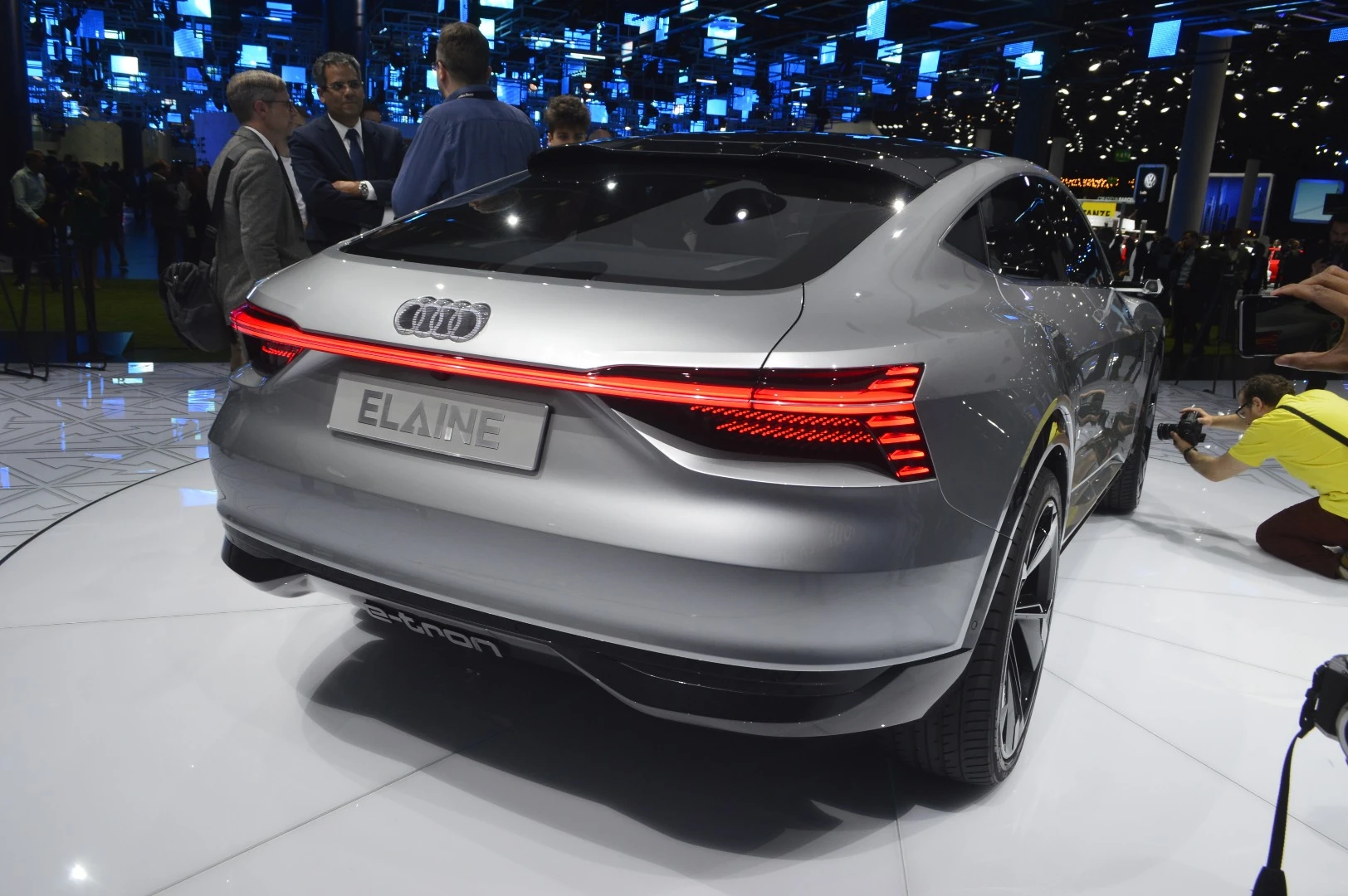 The shapely rear end of the Audi Elaine concept