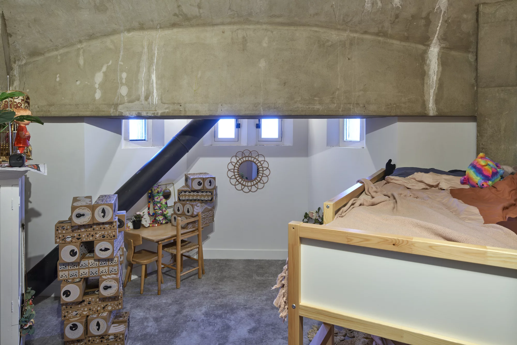 Transformation Watertower Nieuw Lekkerland's interior measures just 9 m (29 ft) in diameter