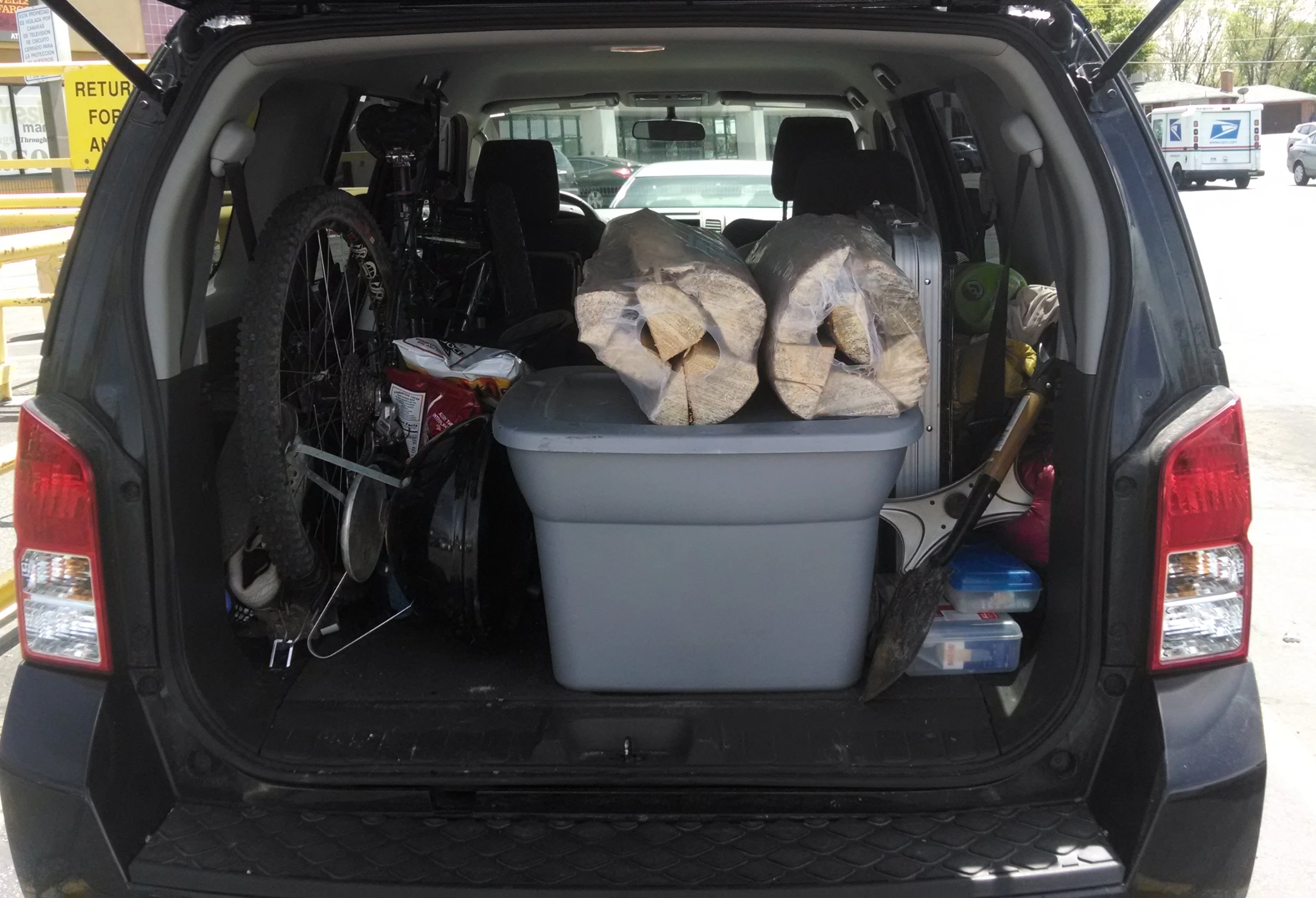 Packed up and ready to go
