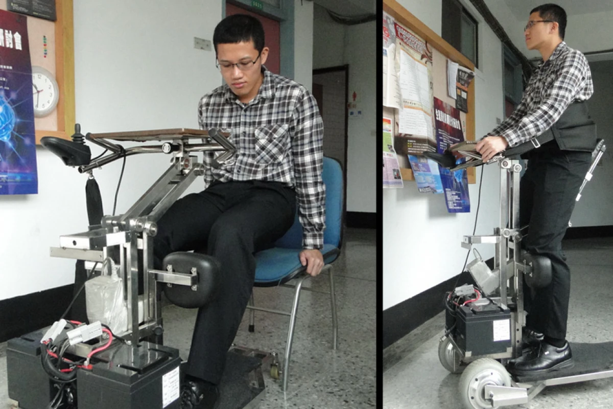 The i-Transport robotic vehicle lets the wheelchair-bound reach a standing position