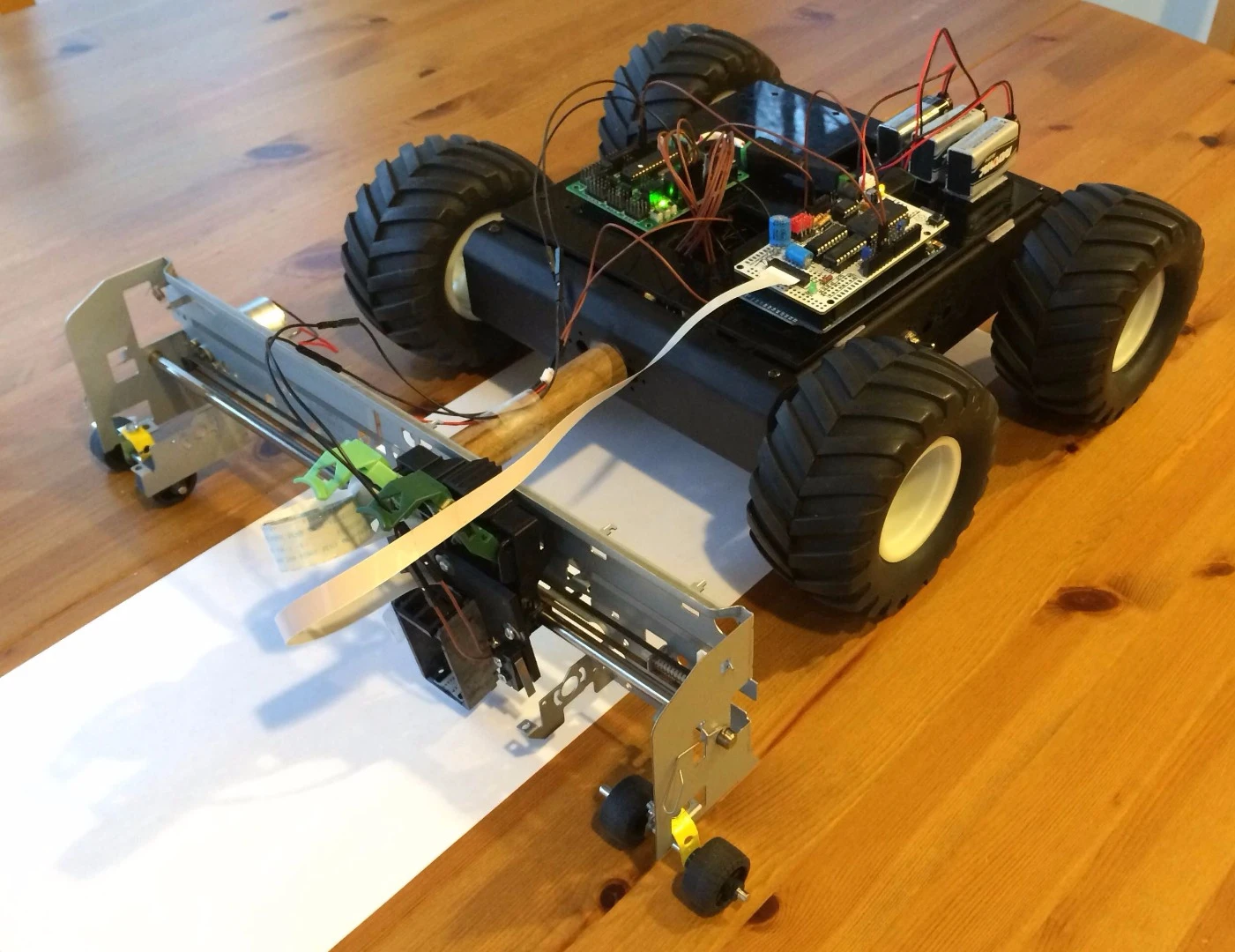 The team's first prototypes were fitted with ink cartridges