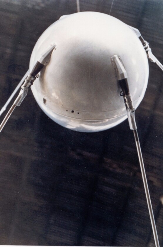 Sputnik 1 back up unit at the Museum of Flight in Seattle