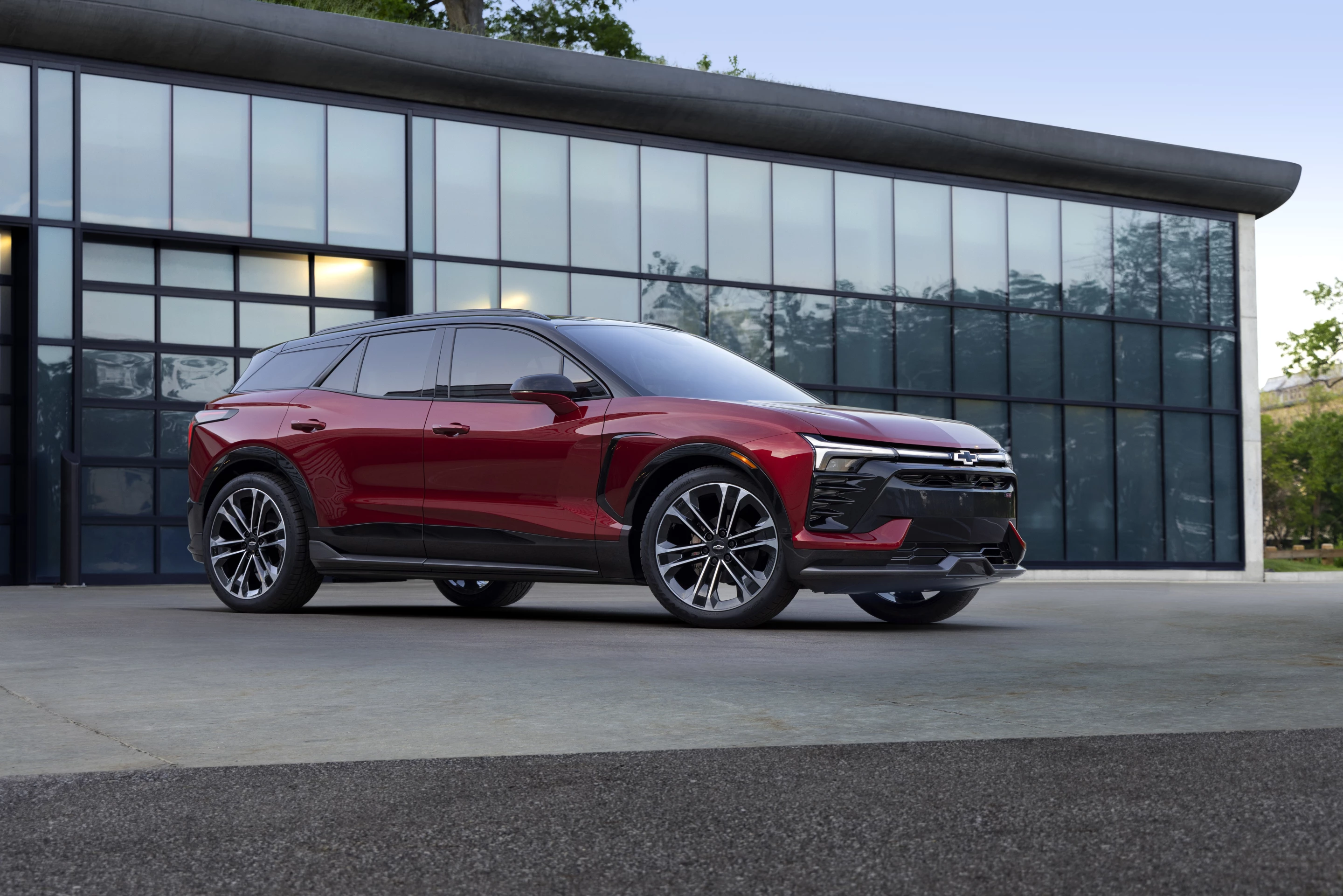 Depending upon trim, the new Blazer EV will ride on 19-, 21- or 22-in wheels