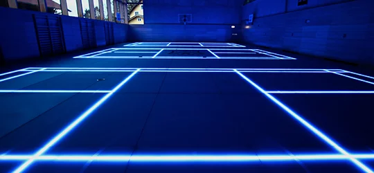 Another view of the lights on ASB GlassFloor