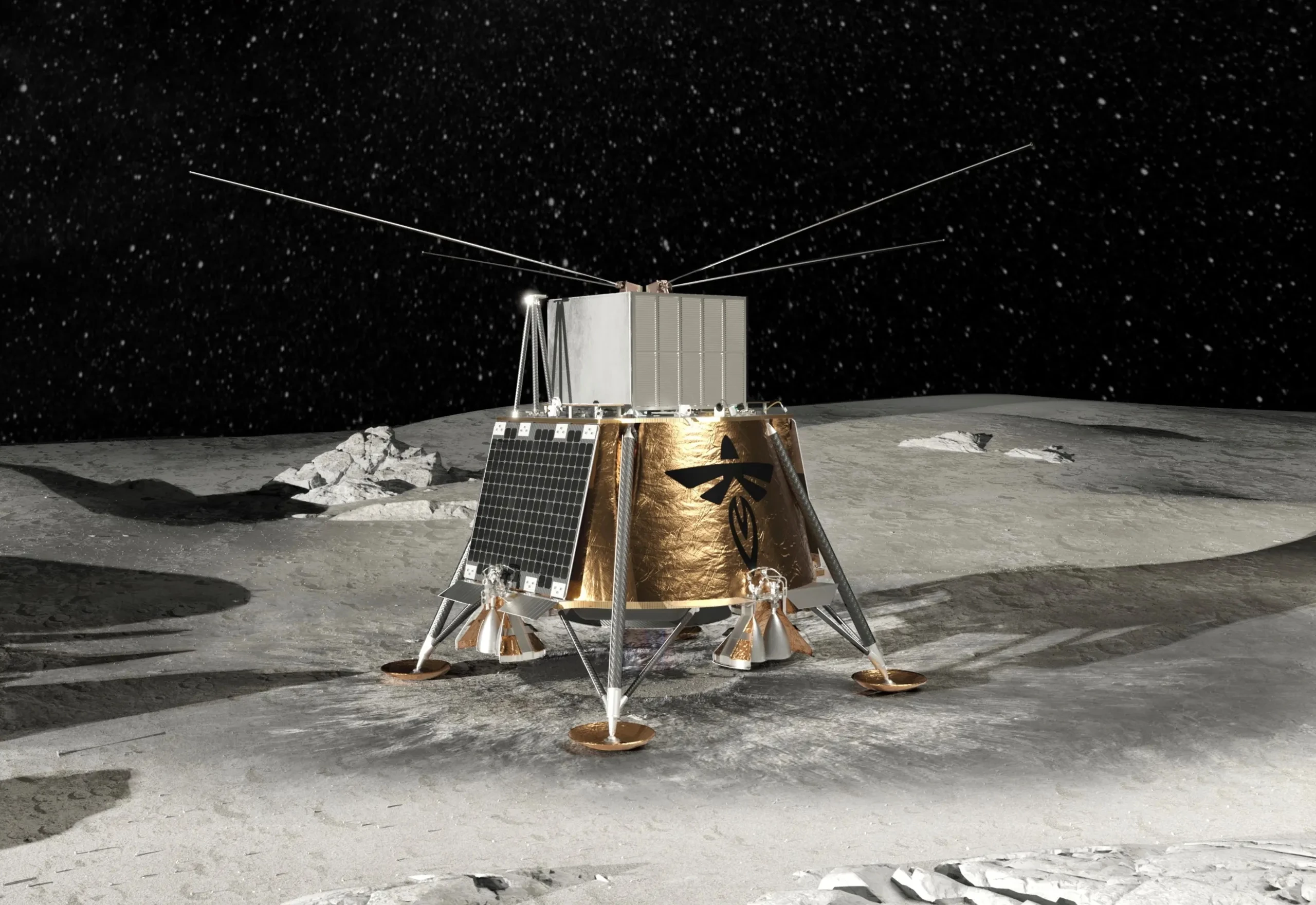 LuSEE-Night atop the Blue Ghost 2 lander
