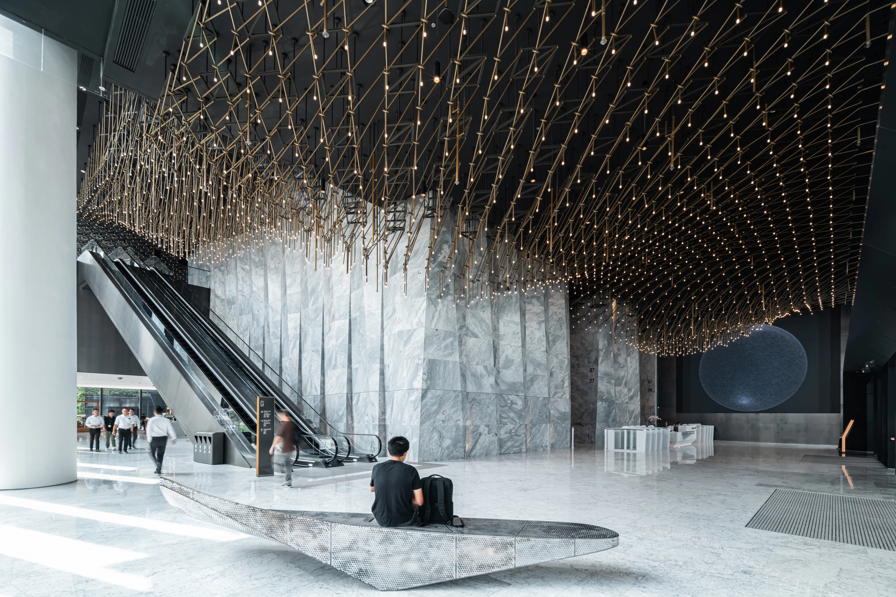 Airside includes an automated underground bicycle parking system to encourage cyclists to ride into work