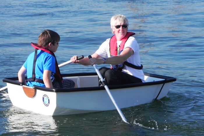A custom-colored BB650 in use on the water